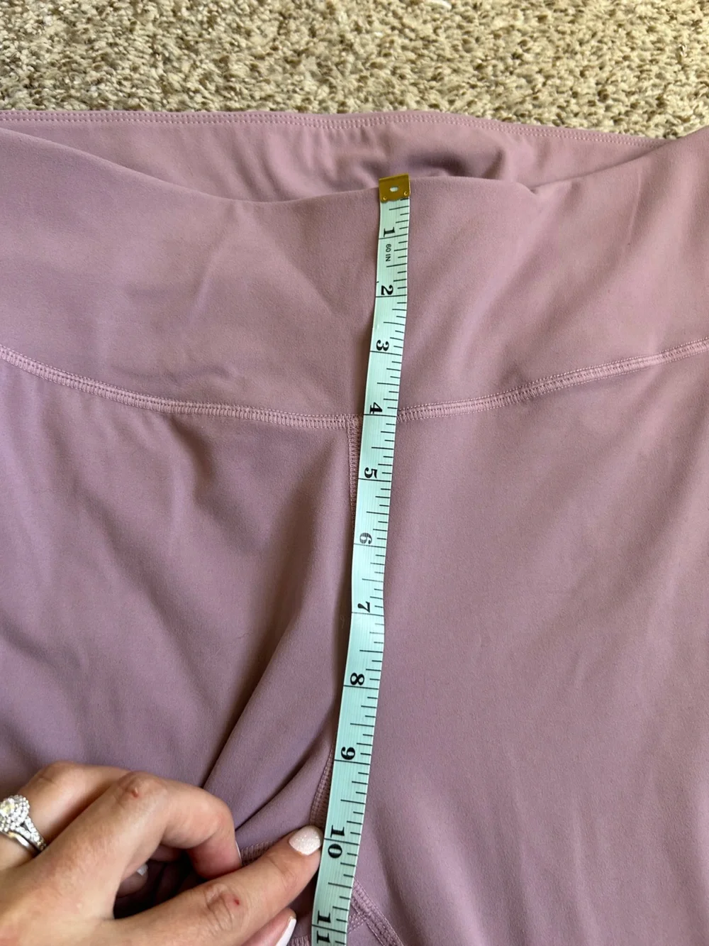 Women's Mauve High-Waist Active Leggings XXL Athleisure Stretch Work Out